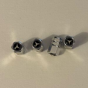 Mercedes Valve Stem Caps in Silver Set of 4 NWT